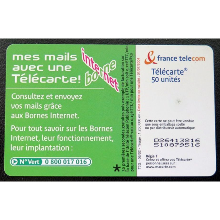 télécarte 50 unités France télécom vos mails en quelques clics ...