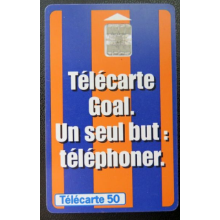 télécarte 50 unités France télécom Goal un seul but : gagner