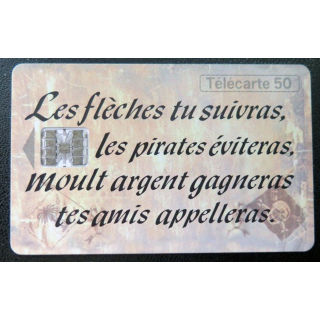 télécarte 50 unités France télécom l'ile aux trésors 10 F