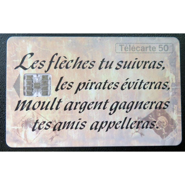 télécarte 50 unités France télécom l'ile aux trésors 10 F