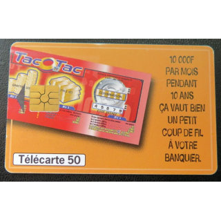 télécarte 50 unités France télécom Tac o Tac