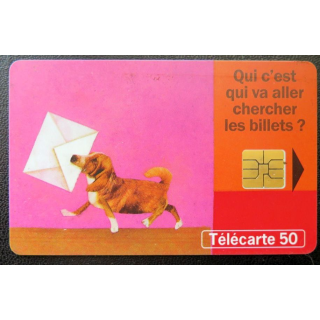 télécarte 50 unités France télécom service billet à domicile