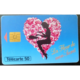 télécarte 50 unités France télécom Ciby 2000 La Fleur de mon secret