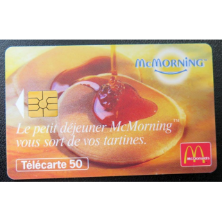 télécarte 50 unités France télécom Mc Morning