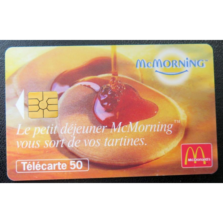 télécarte 50 unités France télécom Mc Morning