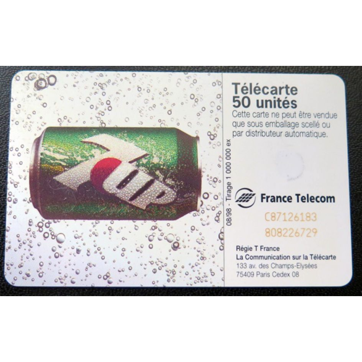 télécarte 50 unités France télécom 7 UP