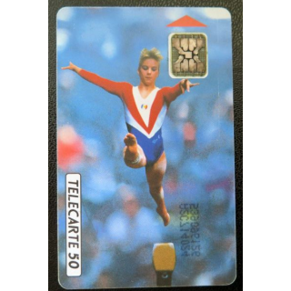 télécarte 50 unités Championnats du monde de gymnastique Paris 1992