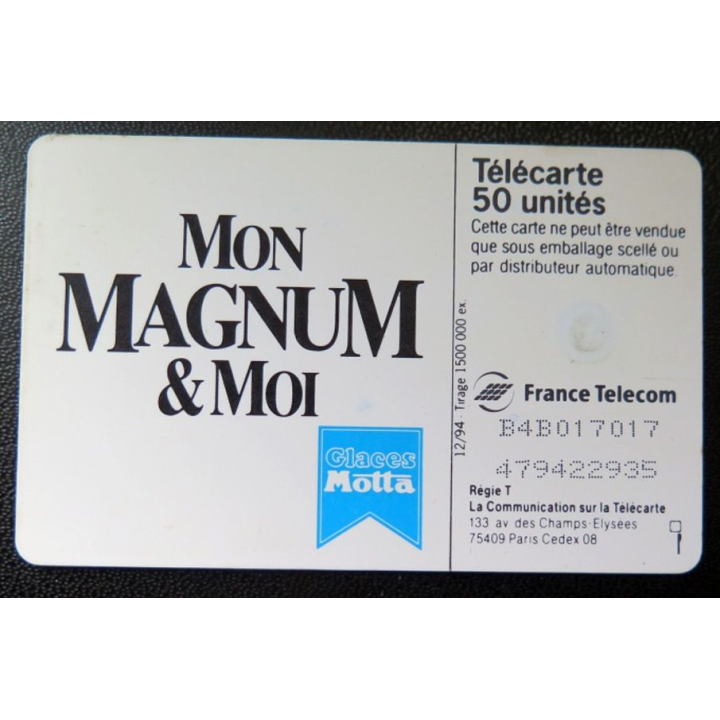télécarte 50 unités Magnum France télécom