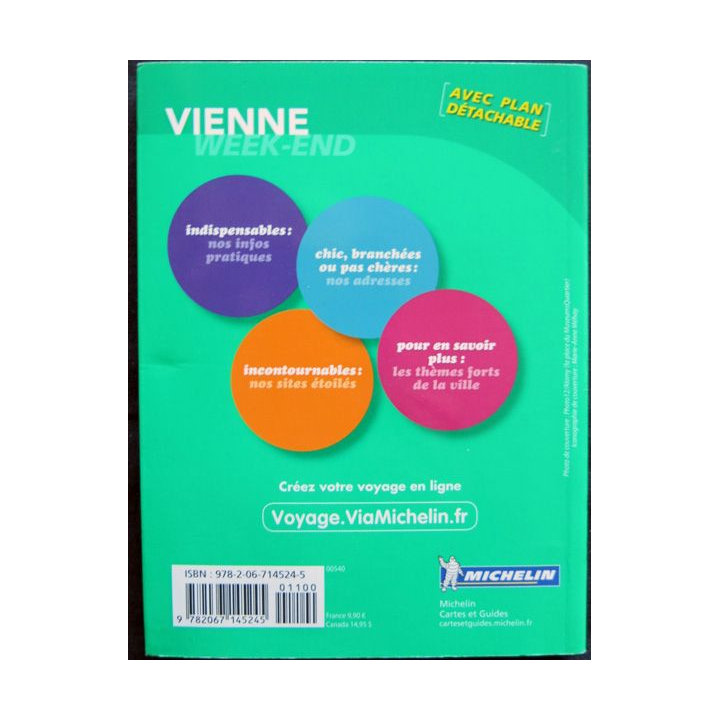 Le Guide vert - Vienne Week-End  aux éditions Michelin avec plan