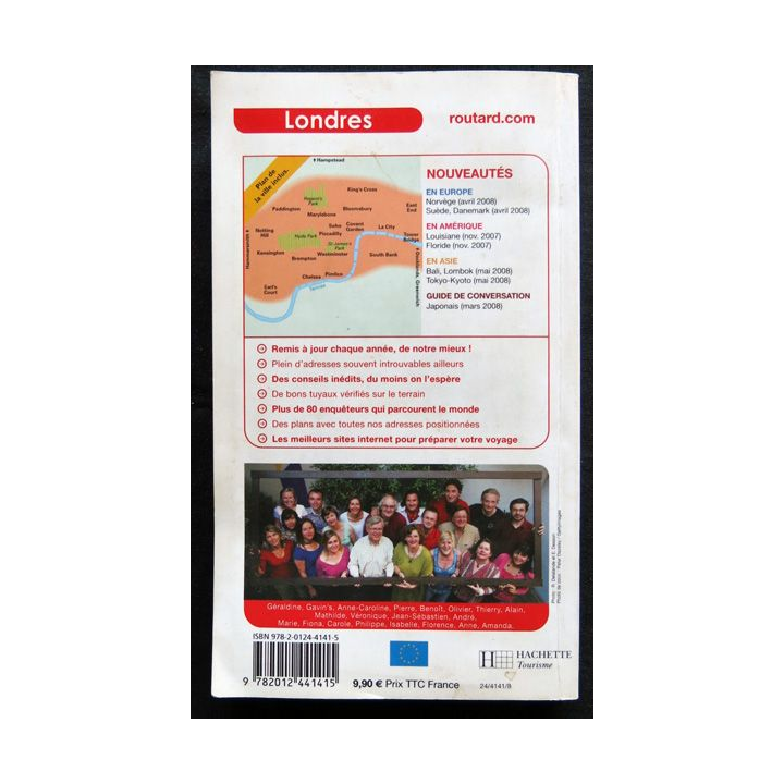 Le Guide du Routard - Londres 2008 avec plan aux éditions Hachette