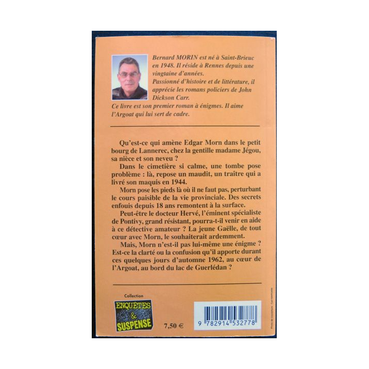 Trahison à Guerlédan écrit par Bernard Morin aux éditions Alain Bargain