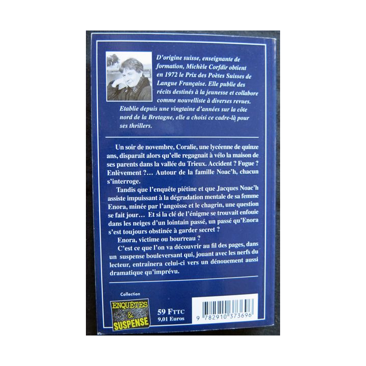 Mortel hiver sur le Trieux écrit par Michèle Corfdir aux éditions Alain Bargain