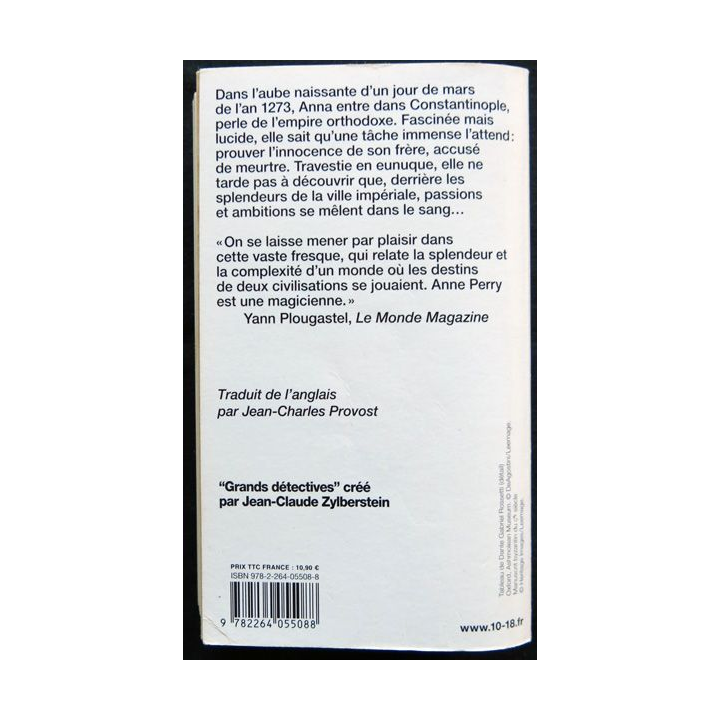 Du sang sur la soie écrit par Anne Perry aux éditions 10/18 Paris