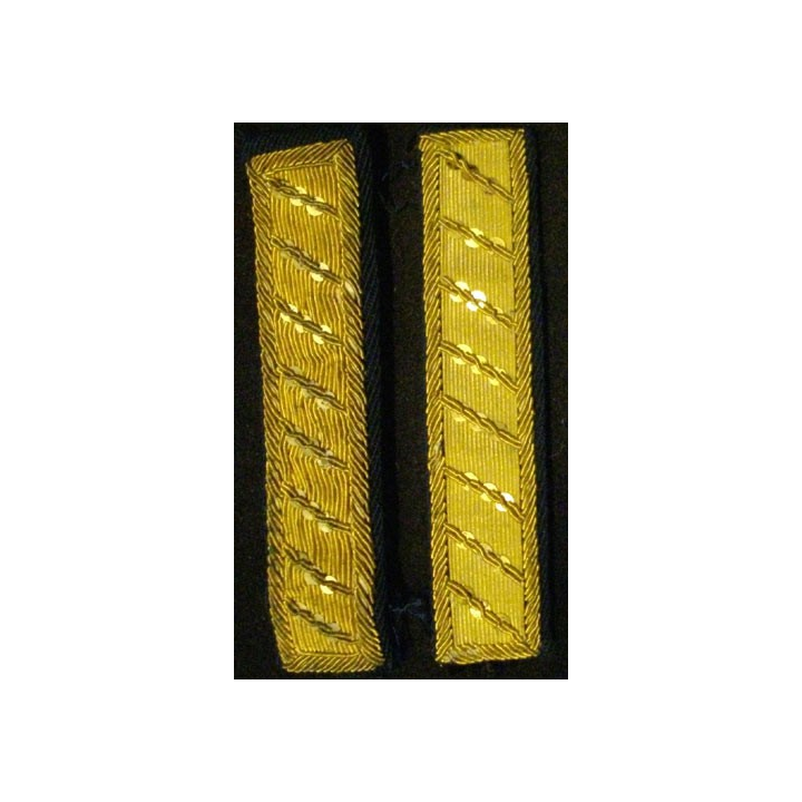 TENUE BLEUE OFFICIER : BARRETTE DÉPAULETTE (LA PAIRE) CANNETILLE