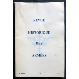 Revue historique des armées N° 1 - 5° année (1978)
