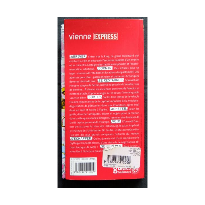 Guide Vienne Express avec plan détachable aux éditions Guide Gallimard