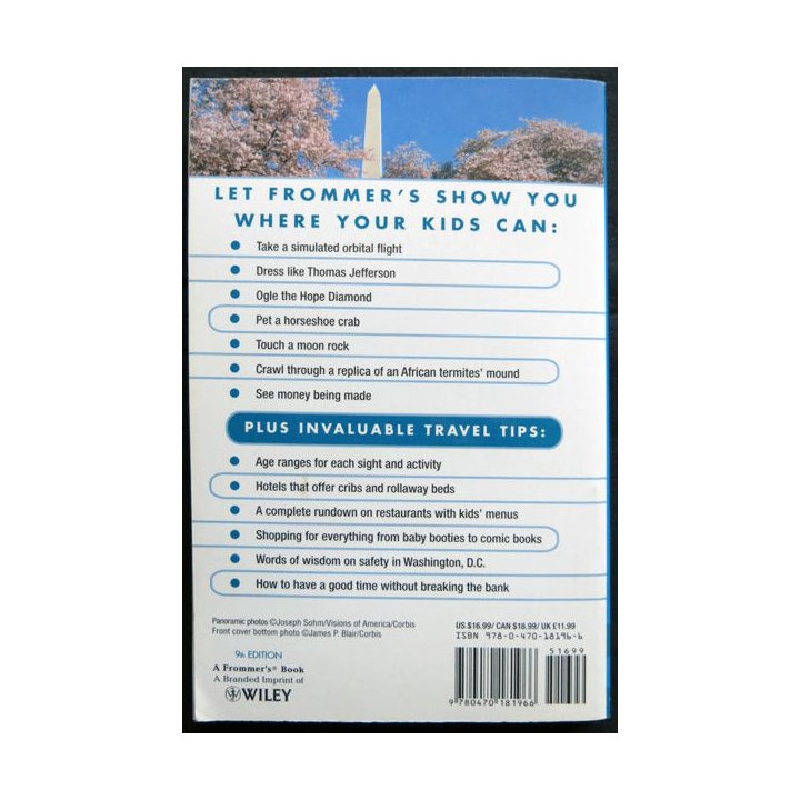 Guide Washington D.C with Kids 9° édition édité par Wiley Publishing Inc.