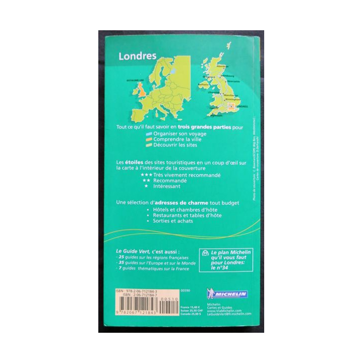 Le guide vert Michelin - Londres 2007 aux éditions Michelin