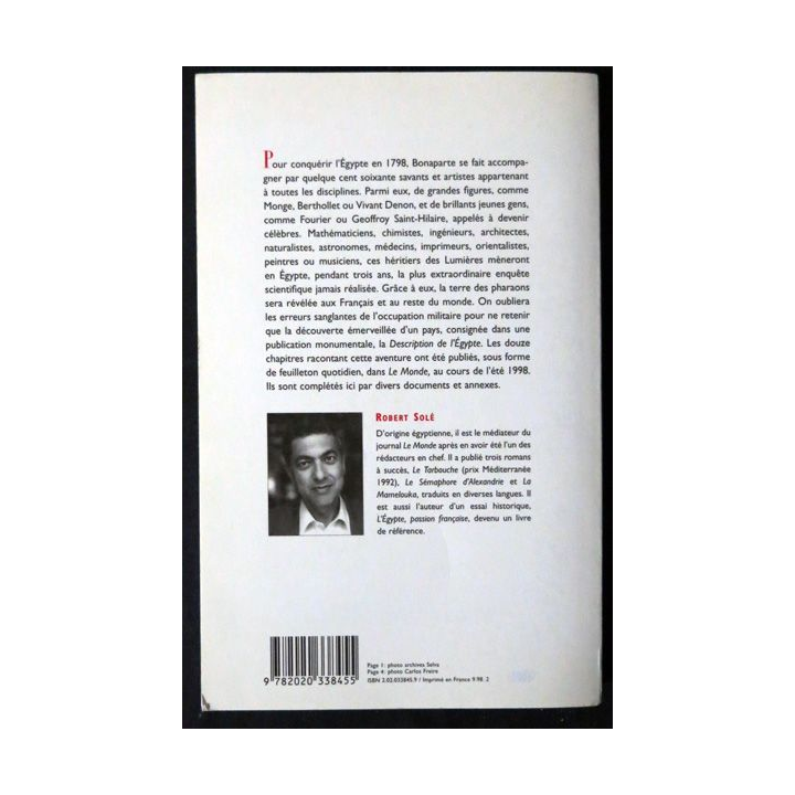 Les savants de Bonaparte écrit par Robert Solé aux éditions Seuil
