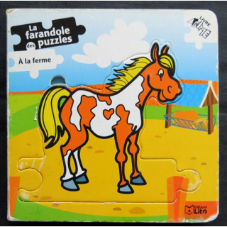 La Farandole de puzzles A la ferme écrit par Katrien Goossens aux éditions Lito