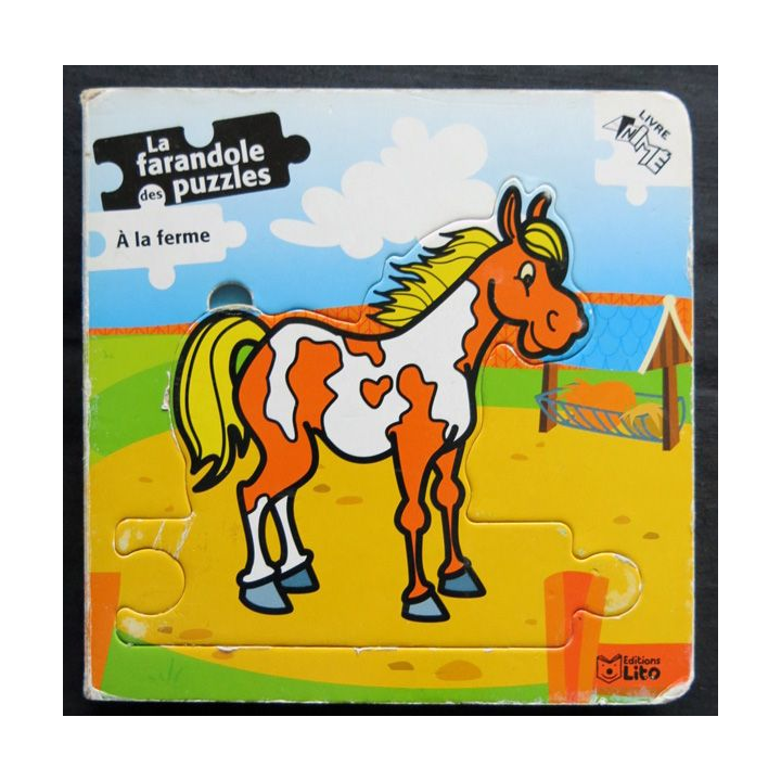 La Farandole de puzzles A la ferme écrit par Katrien Goossens aux éditions Lito