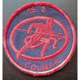 152° RI : insigne tissu 8,5 cm du 15. 2 régiment d'infanterie sur scratch
