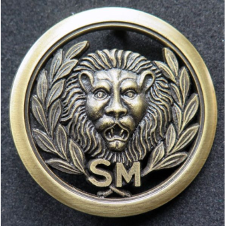 SM : insigne de béret de la sécurité militaire bronze