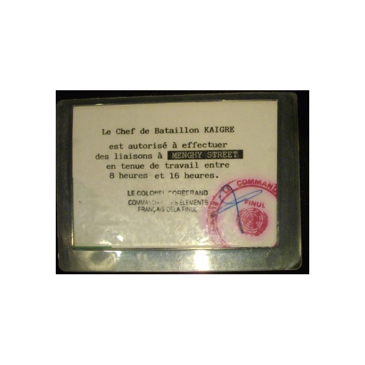 DOCUMENT DE LA FINUL