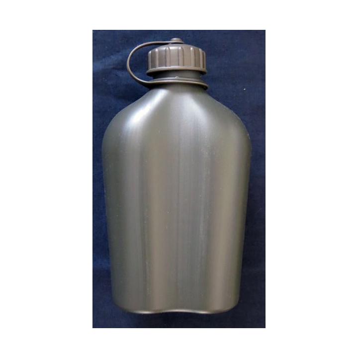 Gourde plastique vert armé hauteur 23 cm neuve
