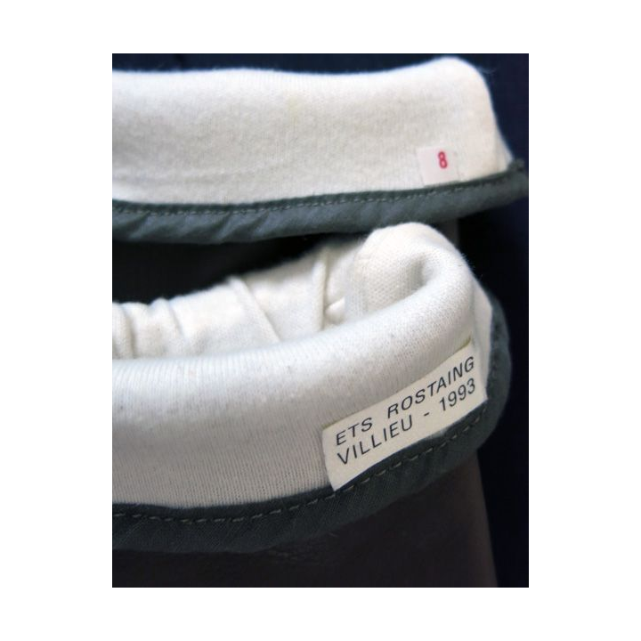 Paire de Gants de combat "cuir" vert avec feutrine blanche intérieure armée française taille 8
