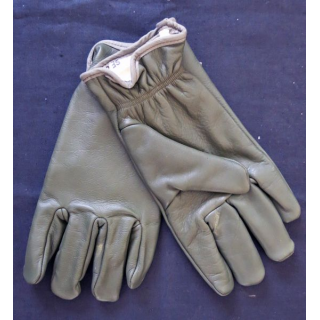Paire de Gants de combat "cuir" vert avec feutrine blanche intérieure armée française taille 8 Ets SF