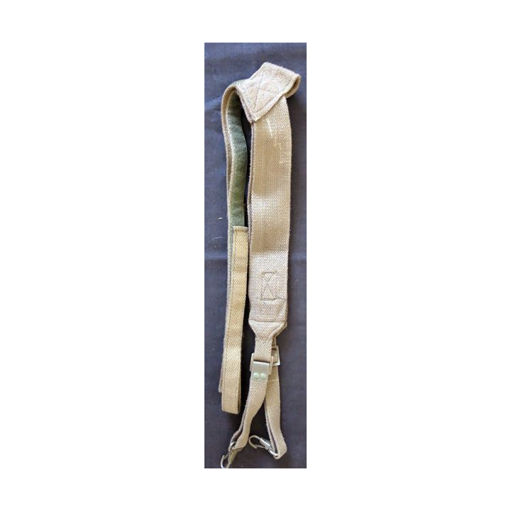 MILITARIA : bretelles de support de ceinturon avec sangles métalliques