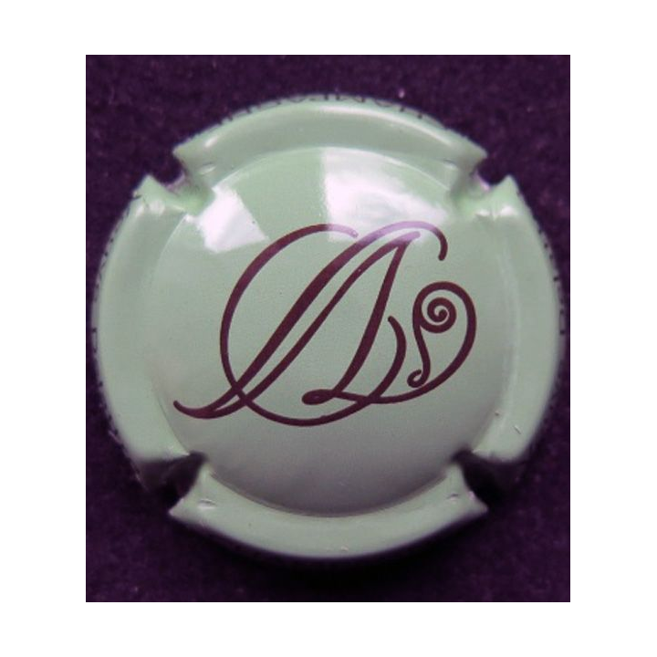 Capsule Muselet de bouteille de champagne Veuve Delattre verte