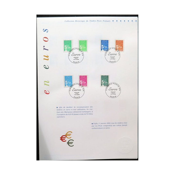 Document philatéliques officiels la poste Les Mariannes (double page)