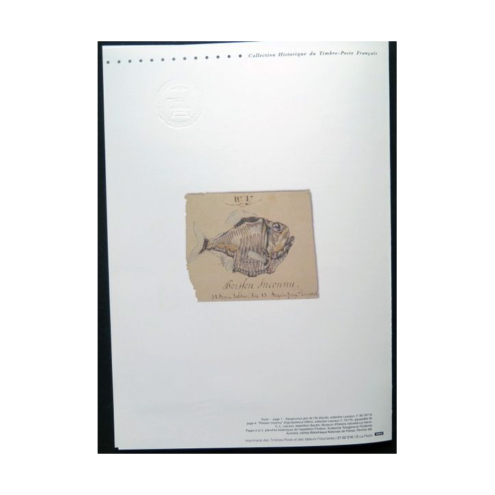 Document philatéliques officiels la poste France Autralie Australia (double page)