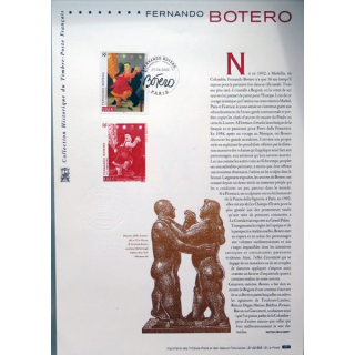 Document philatéliques officiels la poste Fernando Botero
