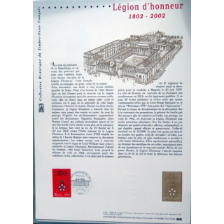 Document philatéliques officiels la poste Légion d'honneur 1802 - 2002