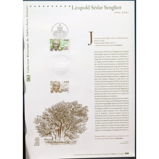 Document philatéliques officiels la Poste Léopold Sédar Senghor 1906 - 2001