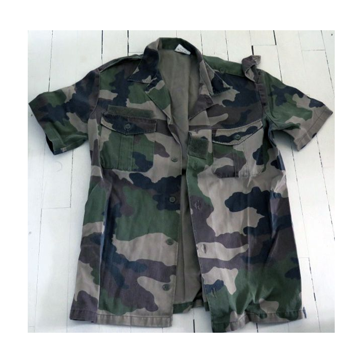 Chemisette de combat vert armé camouflée manche courte 39-40