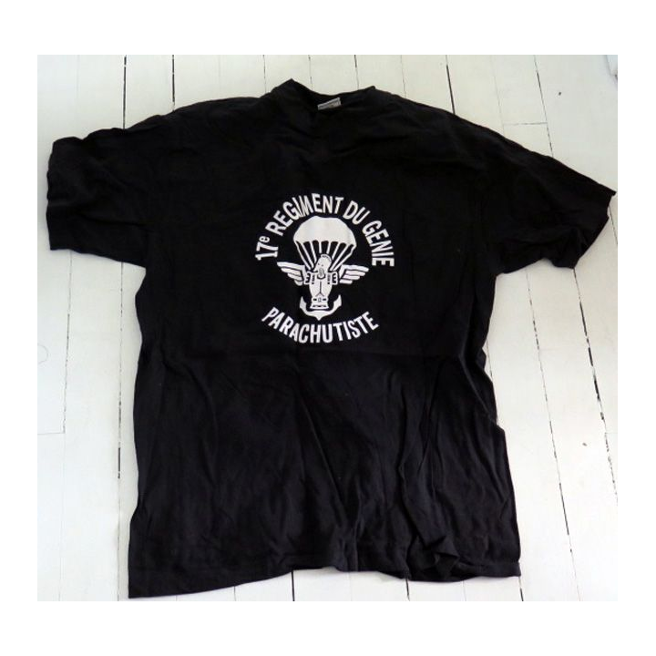 17° RGP : T shirt Compagnie d'Appui du 17° RGP noir taille 104