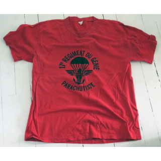17° RGP : T shirt 2° Compagnie du 17° RGP rouge taille 96