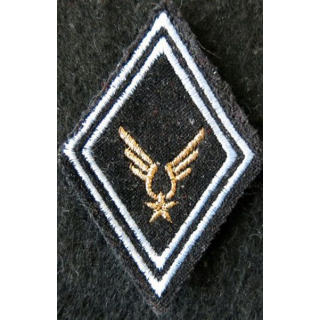 LOSANGE DE BRAS MODÈLE 45 : ALAT TRANS S/OFF aviation légère de l'armée de terre,  sous-officier des Transmissions