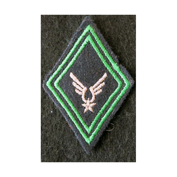 LOSANGE DE BRAS MODÈLE 45 : ALAT RCC S/OFF aviation légère de l'armée de terre,  sous-officier Régiment char de combat