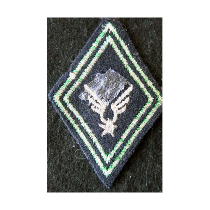 LOSANGE DE BRAS MODÈLE 45 : ALAT RCC S/OFF aviation légère de l'armée de terre,  sous-officier Régiment char de combat