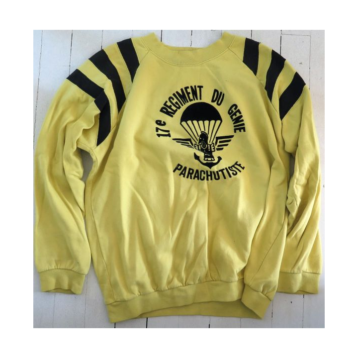 17° RGP : Sweet shirt 3° Compagnie du 17° RGP jaune taille 96