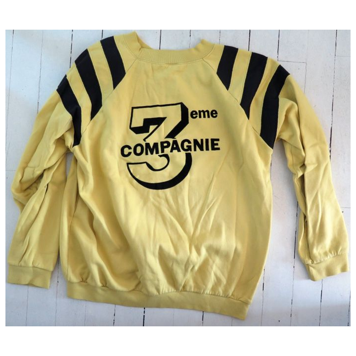 17° RGP : Sweet shirt 3° Compagnie du 17° RGP jaune taille 96