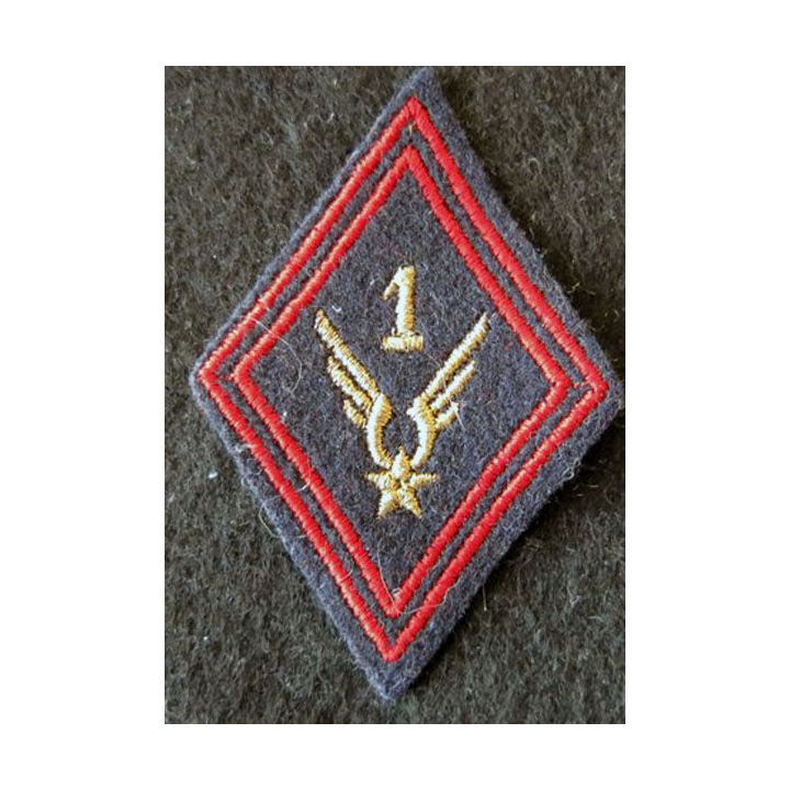 LOSANGE DE BRAS MODÈLE 45 : 1° GHL ALAT INF S/OFF aviation légère de l'armée de terre,  sous-officier de l'Infanterie