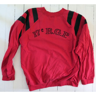 17° RGP : Sweet shirt 2° Compagnie du 17° RGP rouge taille 96