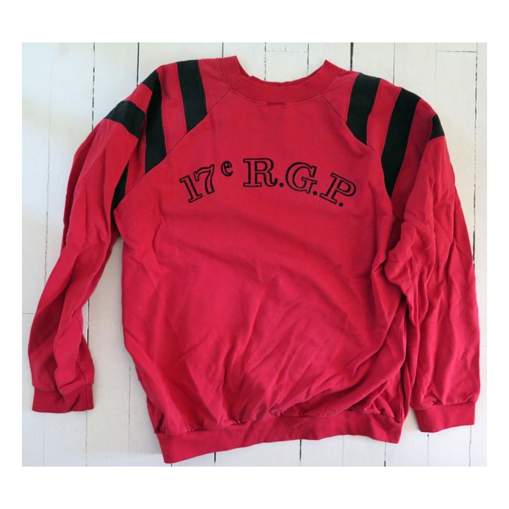 17° RGP : Sweet shirt 2° Compagnie du 17° RGP rouge taille 96