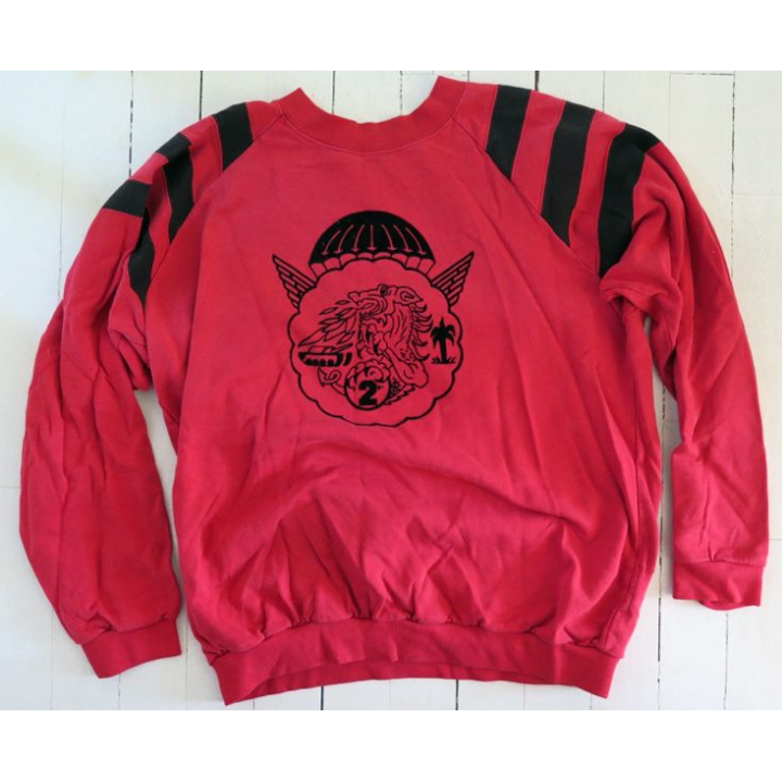 17° RGP : Sweet shirt 2° Compagnie du 17° RGP rouge taille 96